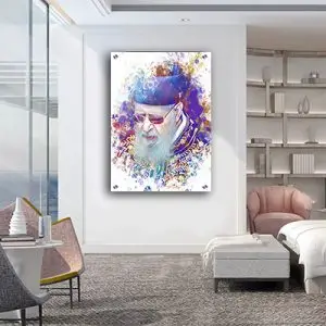ציור פופ אפ ריאליסטי של הרב עובדיה יוסף