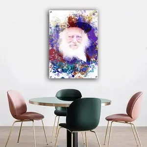 ציור פופ אפ ריאליסטי של הרב חיים קנייבסקי